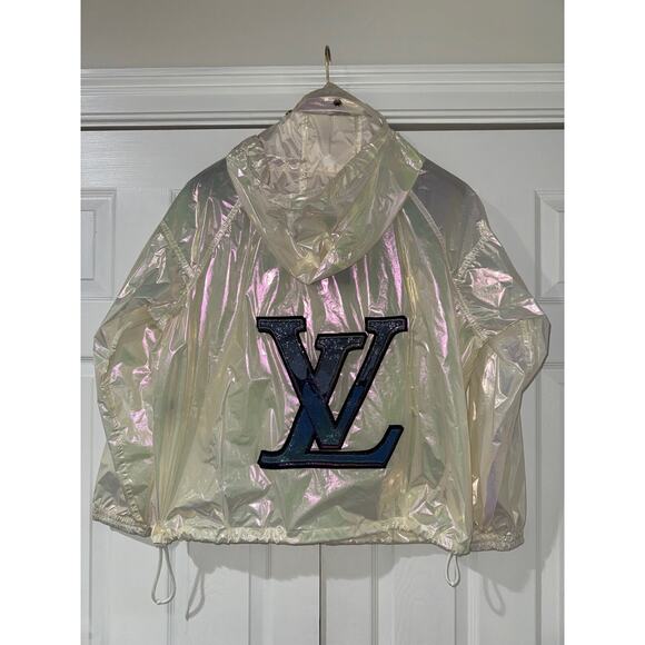 Louis Vuitton Virgil Abloh SS19 Iridescent Prism Anorak Windbreaker Jacket 48 - Picture 14 of 16